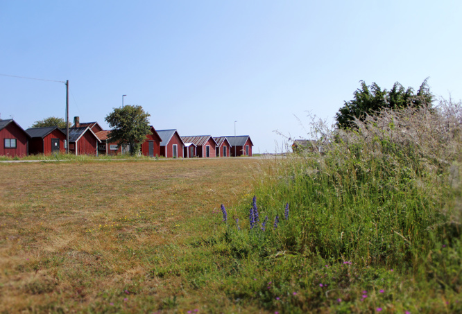 Presenterar ställplatsen / husbilsparkeringen i Botvaldevik fiskehamn / gästhamn på östra Gotland.