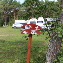 Nisseviken stugby ställplats skylt